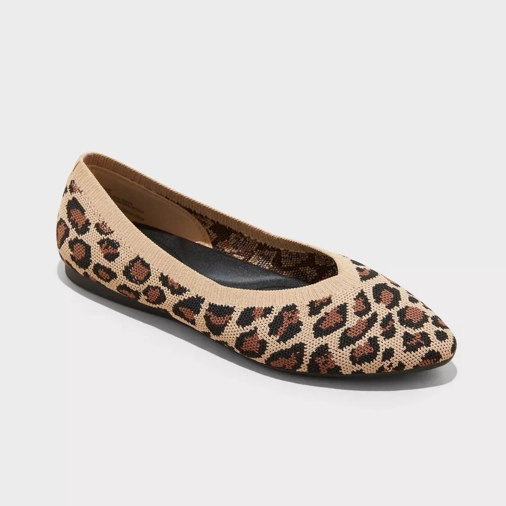 Women's Claire Knit Ballet Flats by‎ A New Day Light Brown Size 7 New With Tags